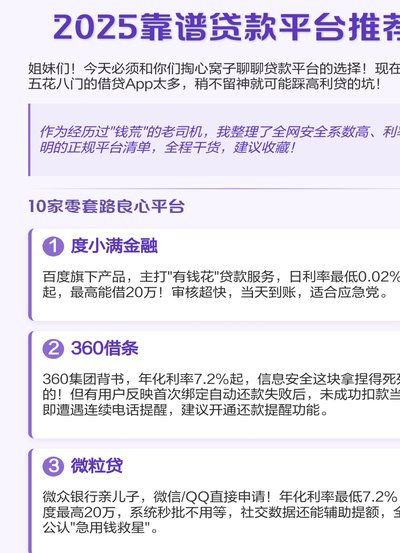 十大良心贷款平台